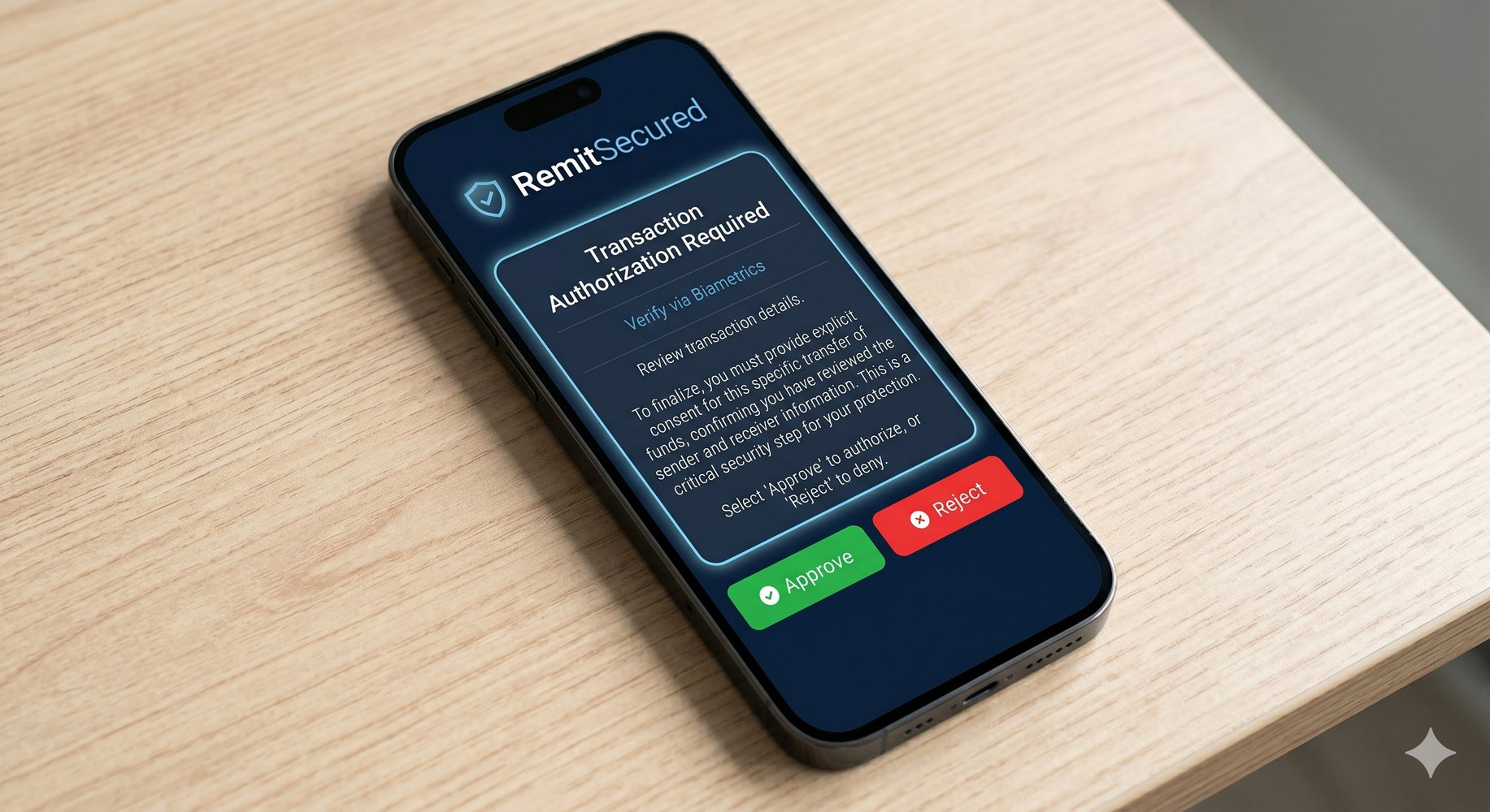 RemitSecured - 2FA Transaction Security App